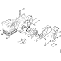 Clutch & Chain sprocket cover Assembly for Stihl MS720 Chainsaws