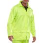 B-Dri Jacket Lightweight Nylon PVC coated Inner Zip Front Saturn Yellow LGE