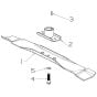 Blade (540mm) Assembly for Morrison Novara 800ST SPV (2012 Dec 467984) Power Drive Mower