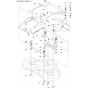 41"/103cm Cutting Deck Assembly-2 for Husqvarna P524 Riders