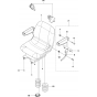 Seat Assembly for Husqvarna P 524EFI Riders