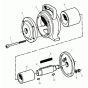 Complete Assembly for Wacker PAR 45/2 Pneumatic Vibrator