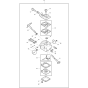 Carburetor Assembly for Makita DBC3300 Brushcutters