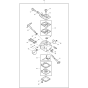 Carburetor Assembly for Makita DBC3110 Brushcutters