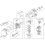 Carburetor Assembly for Makita ER2550LH Brushcutters