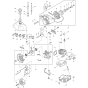 Cylinder Crankcase Clutch Recoil Assembly for Makita RBC420 Brushcutters