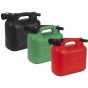 Plastic Petrol Cans w. Flexi Spout - Fuel Cans in 5 Litre & 20 Litre