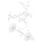 Chassis Assembly for Husqvarna PG 280 S Floor Grinder