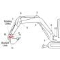 40mm Position 10 Link Pin fits Kubota KX101 Mini Excavator