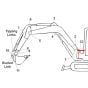 Pin (Position 2) fits Kubota KX015-4, KX016-4 Mini Excavator - Replaces RG138 66560