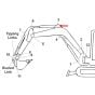 Pin (Position 3) for Kubota K008-3 Mini Excavator - Replaces RA021 66540