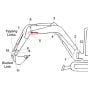 Pin Position 5 For Kubota KX015-4, KX016-4 Mini Excavator / Diggers