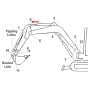 Pin (Position 6) for Kubota K008-3 Mini Excavator