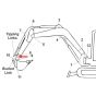 25mm Position 8 Link Pin fits Kubota U10 Mini Excavator