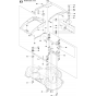 103cm Cutting Deck Assembly-2 for Husqvarna PR17 Riders