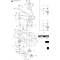 44"/112cm Cutting Deck Assembly-3 for Husqvarna PR17 Riders