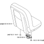 Seat Assembly for Husqvarna PR18 AWD Riders