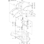 48"/122cm Cutting Deck Assembly-2 for Husqvarna PROFLEX 21 Riders