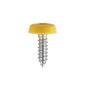 Number Plate Screw Plastic Enclosed Head 4.8 x 18mm Yellow Pack of 50 Sealey Part No. PTNP2