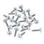 Number Plate Screw Plastic Enclosed Head 4.8 x 24mm White Pack of 50 Sealey Part No. PTNP5