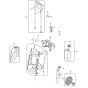 Back Assembly for Husqvarna PW 480 Pressure Washer