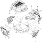 Cover Assembly-1 for Husqvarna R112 C5 Riders