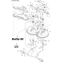 94cm Cutting Deck Assembly for Husqvarna R115 B Riders
