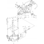 Chassis Rear Assembly for Husqvarna R115 B Riders