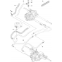 Chassis Rear Assembly-3 for Husqvarna R214 T AWD Riders