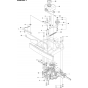 Chassis Rear Assembly-2 for Husqvarna R216 AWD Riders