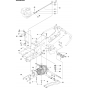 Transmission Assembly-2 for Husqvarna R320 X AWD Riders