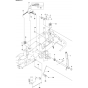 Mower Lift/Deck Lift Assembly-1 for Husqvarna R332T AWD Riders