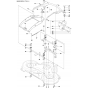 48"/122cm Cutting Deck Assembly-2 for Husqvarna R422 Ts AWD Riders