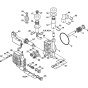 Pump Housing, Valve Block for Stihl RE 118, RE 128 PLUS  Cold Pressure Washers.