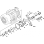 Pump Housing Assembly for Stihl RE 400 K, RE 401 K, RB 400 K Cold Pressure Washers.