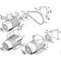 Electric Motor Assembly for Stihl RE600W, RE630W Hot Pressure Washers