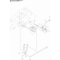 Height Adjustment Assembly for Husqvarna Rider 155 AWD Ride on Mowers