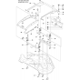 Cutting Deck-4 Assembly for Husqvarna Rider 15 T AWD Ride on Mowers