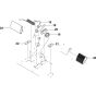 Pedals-1 Assembly for Husqvarna Rider 18 Ride on Mowers