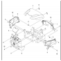 Cover Assembly for Husqvarna Rider Battery Ride on Mowers