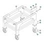 Trolley Assembly for Husqvarna Rigg 900 D Rigging Frame