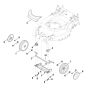 Front Axle, Cover for Stihl RM 655.0 YS Mower