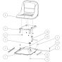 Seat Assembly for OREC RM830 Mower