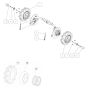 Front Wheel Assembly for OREC RM97 Mower