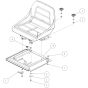 Seat Assembly for OREC RM97 Mower