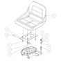 Seat Assembly -1 for OREC RM97 Mower