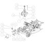 Battery, Fuel Tank Assembly for OREC RM97 Mower