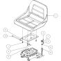 Seat Assembly -1 for OREC RM980F Mower