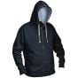 Black & Grey Zip Hooded Sweatshirt - L (42-44in) by Roughneck - 95-113