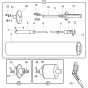 Sectional Tube Kits Assembly for Belle Roller Striker Screed